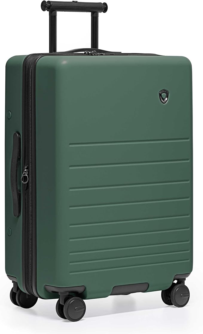 Traveler's Choice Markham Hardside Expandable Luggage with Hinomoto Spinner Wheels, 26-Inch Medium, Green