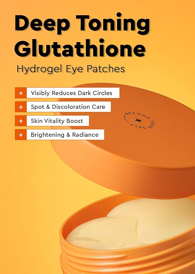 bewants Deep Toning Glutathione Eye Serum Patch | Korean Retinol and Caffeine Eye Patches | Advanced Glutathione Skincare Gel Patch | 60 Undereye Mask Patches
