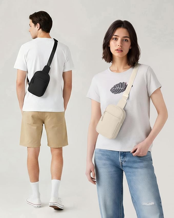 CHOLISS Small Sling Bag for Women and Men, Crossbody Bags Trendy Fanny Packs Chest Bag with Extended Strap