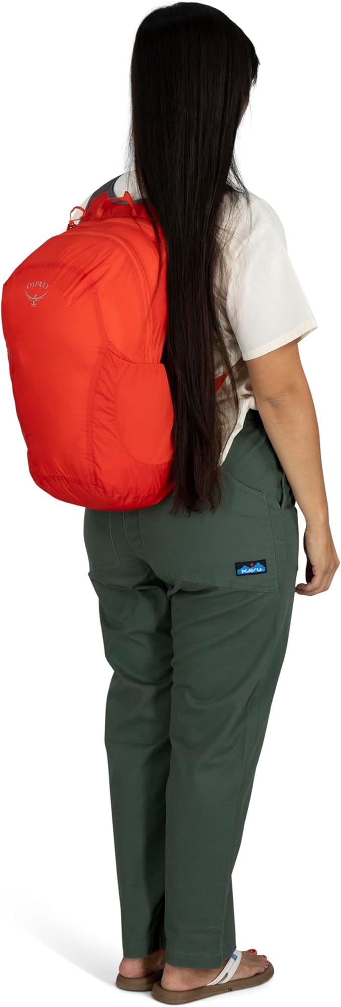 Osprey Ultralight Collapsible Stuff Pack - Lightweight, Packable Travel Backpack — Extra Bag For Travel and Every Day — 18 L Capacity Daypack to Expand Luggage, Tundra Green | Ultralight, Stuff Pack