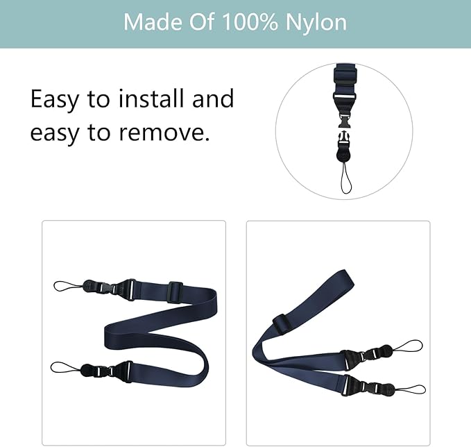 3 Pack Adjustable Shoulder Strap:Comfortable for iPad Strap Nylon Neck Lanyard for iPad/Samsung Tablet Case,Camera Binocular Crossbody Laptop Luggage Bag(Royal Blue)