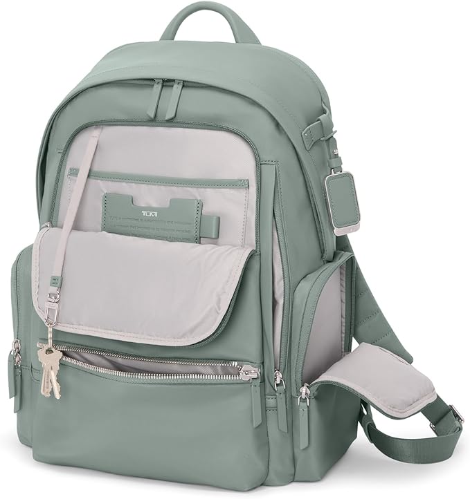 TUMI - Voyageur Celina Backpack - Women's Work and Travel Bag - 16.0" X 10.6" X 6.5" - Holds Up to 16" Laptop - Thyme