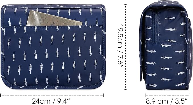 Narwey Small Hanging Travel Toiletry Bag for Women, Travel Bag for Toiletries, Makeup Bag Organizer Make Up Bags Cosmetic Bags for Girls