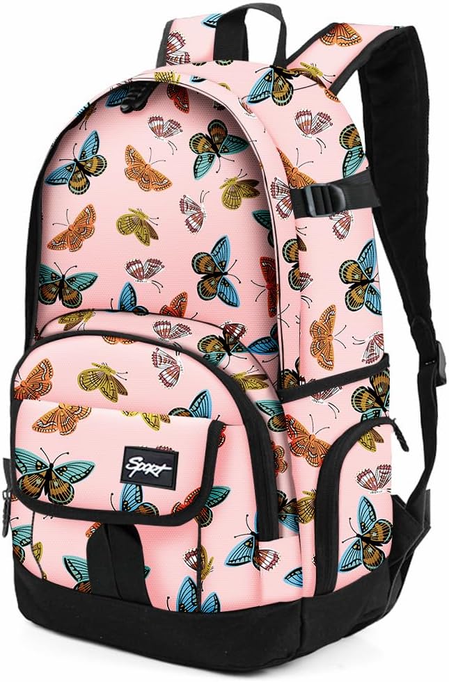 rickyh style School Backpack Travel Bag for Men & Women Lightweight College Back Pack with Laptop Compartmen