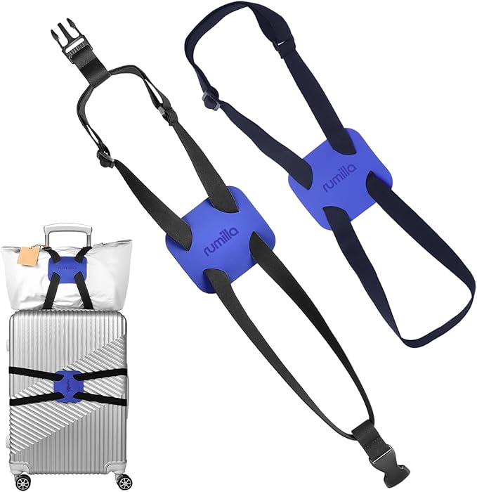 Luggage Straps Bag Bungee, Luggage Bungee - Luggage Straps Suitcase Adjustable Belt-(Blue-2)