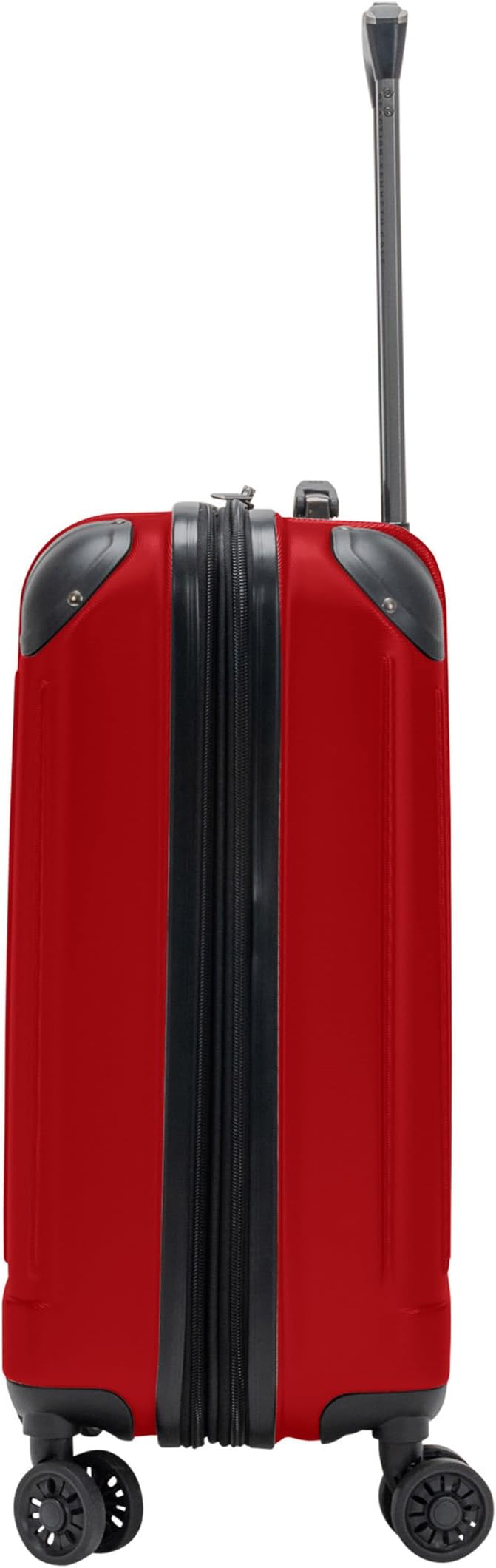 Flying Axis Collection Lightweight Hardside Expandable 8-Wheel Spinner Luggage, Cherry Red, 20-Inch Checked