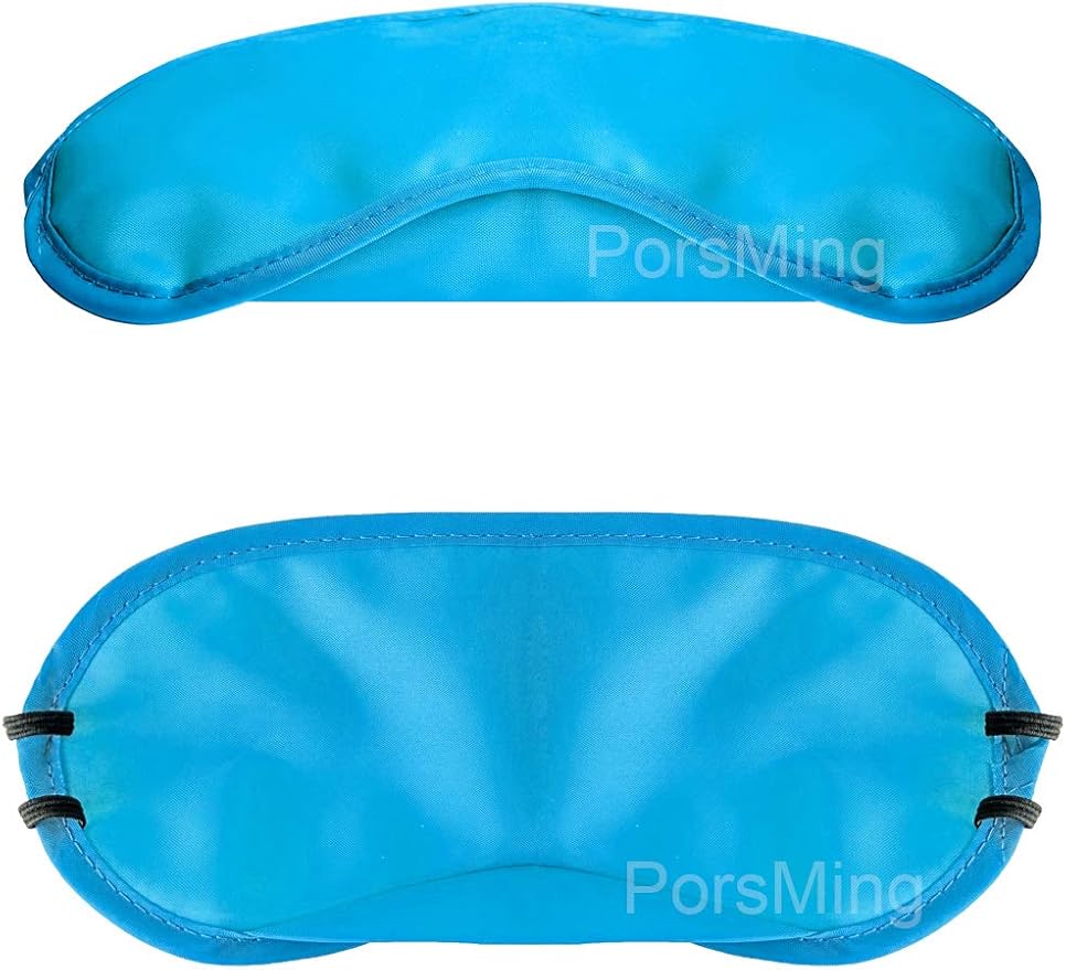 Eye Mask Sleep Masks Pack of 144 PorsMing Sleeping Mask Blindfold Eye Cover Team Building Games Party with Nose Pad and Adjustable Strap for Women Men Kids 4 Layers Colors (18 Color 144 Pieces)