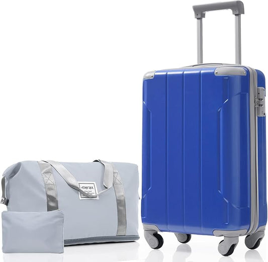 Merax Luggage Set 3 Piece, 20 Inch Carry on Spinner Suitcase with Corner Guards, Lightweight Durable, Airline Approved for Business or Weekend Travel