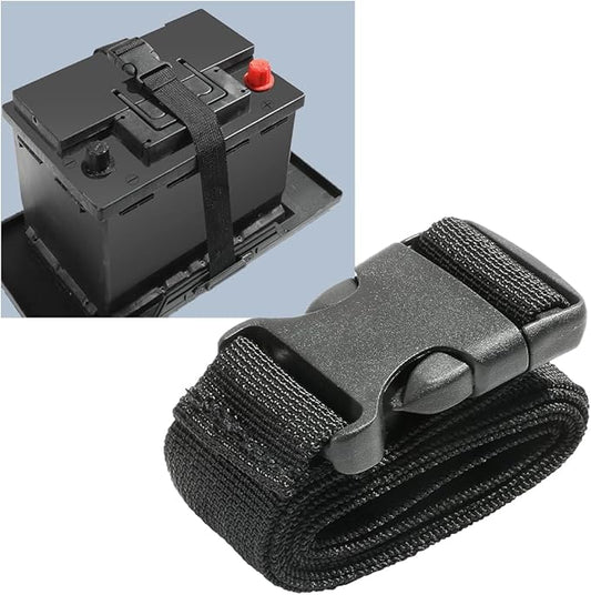 39 Inch Car Battery Tie Down Strap - Auto Battery Adjustable Buckle Strap for Cars, SUVs, Boats (1 PCS)