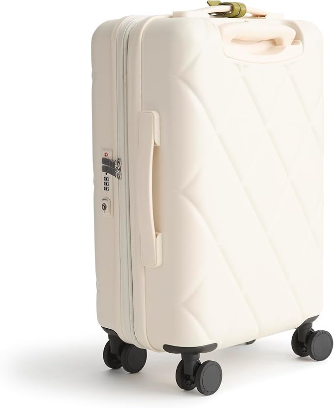 Hardside 3 Piece Luggage Set, Cottage Cream, One Size