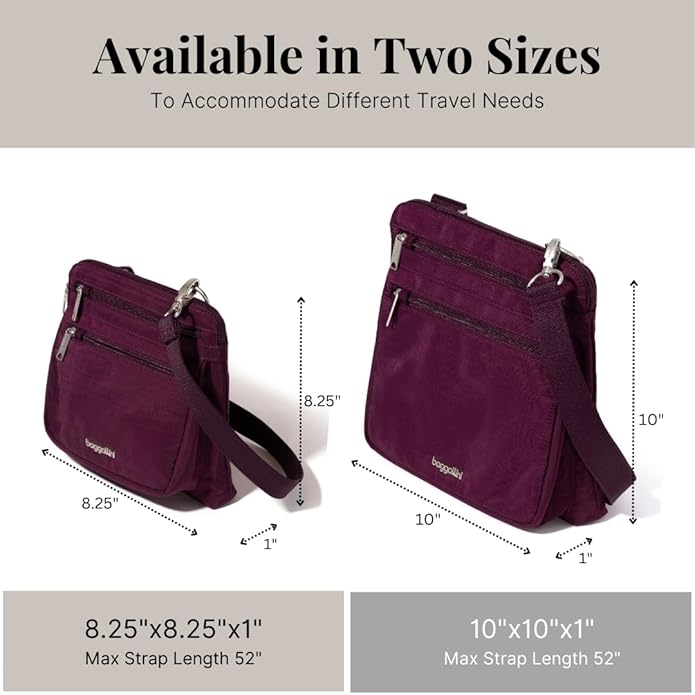 Baggallini womens Securtex Anti-theft Crossbody