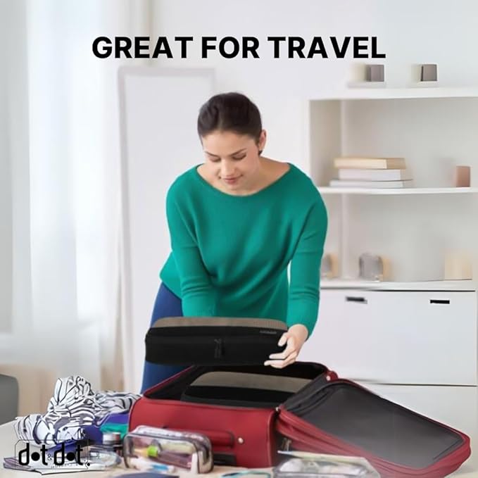 Large Packing Cubes for Travel - 5pc Packing Cubes for Suitcases - Lightweight Luggage Organizer Bags (Non-Compression)