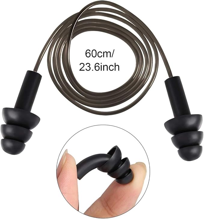 Ear Plugs for Sleeping,16 Pairs Noise Canceling Soft Reusable Silicone Earplugs Waterproof Noise Reduction Earplugs for Concert,Swimming,Study,Loud Noise,Snoring