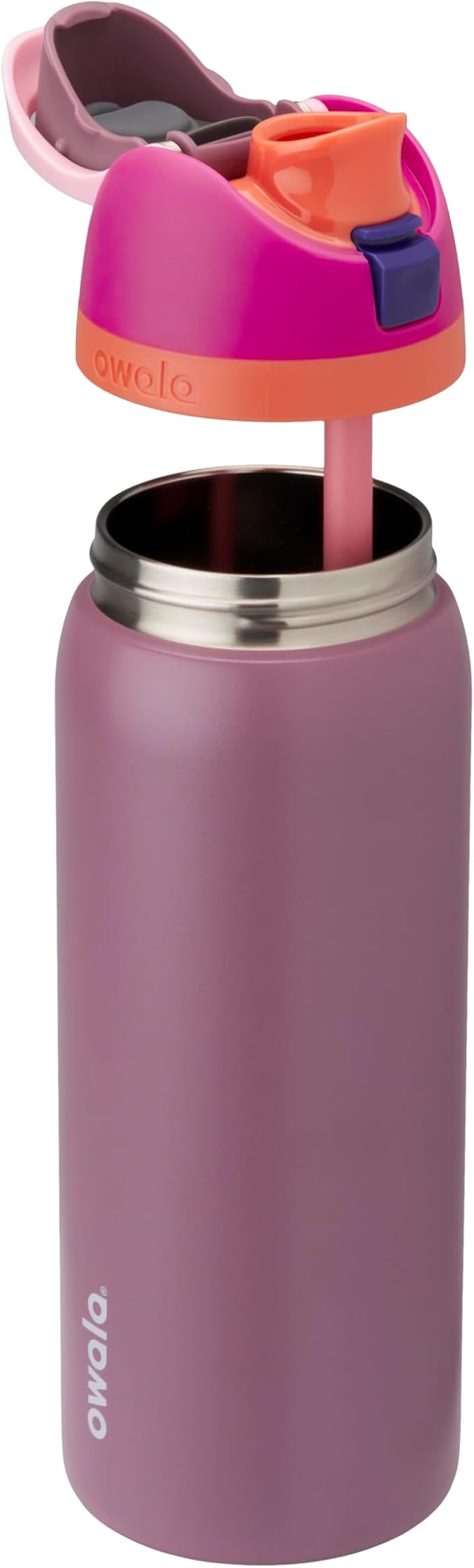 Owala FreeSip Insulated Stainless Steel Water Bottle with Straw, BPA-Free Sports Water Bottle, Great for Travel, 32 Oz, Crown Jewel