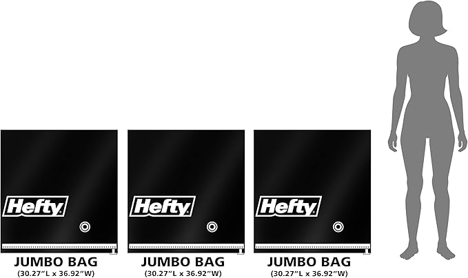 Hefty MAX Shrink-Pak Vacuum Seal Storage Bags for Clothing, Travel, Bedding | Tear & Water Resistant, Dual-Valve Space Saver Compression Bags, Pump Included - Jumbo (30x36 Inch), 3-Pack