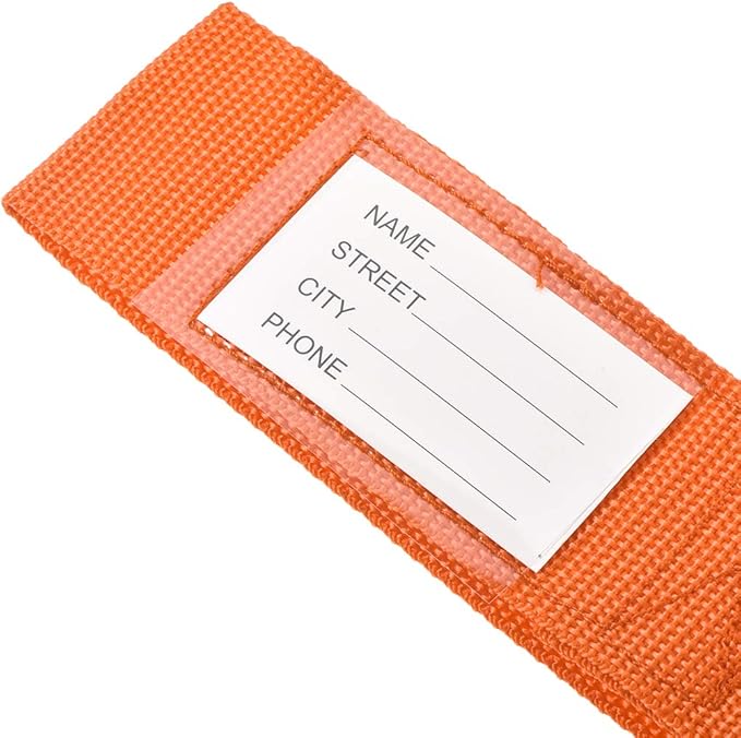 uxcell Luggage Straps Suitcase Belts with Buckle, Combination Lock, 2Mx5cm Adjustable PP Travel Packing Accessories, Orange 2Pcs