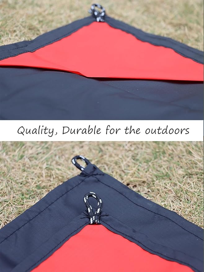 Orga'Neat Pocket Picnic Blanket, Sandproof Lightweight Pocket Camping Tarp, 55″x 79″ Foldable & Fits into Small Bag, Water Resistant Washable Quick Dry Compact Beach Mat for Outdoor Recreation