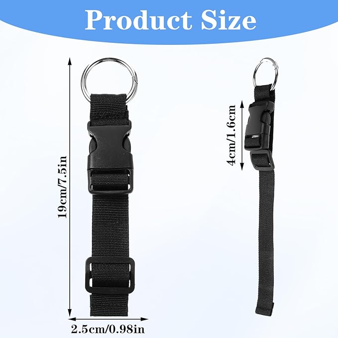 Add a Bag Luggage Straps, 4pcs Jacket Gripper Adjustable Luggage Hooks Holder Suitcase Belt Straps Carrying Clips with Luggage Connector and Hook Travel Accessories for Carry Your Extra Bags