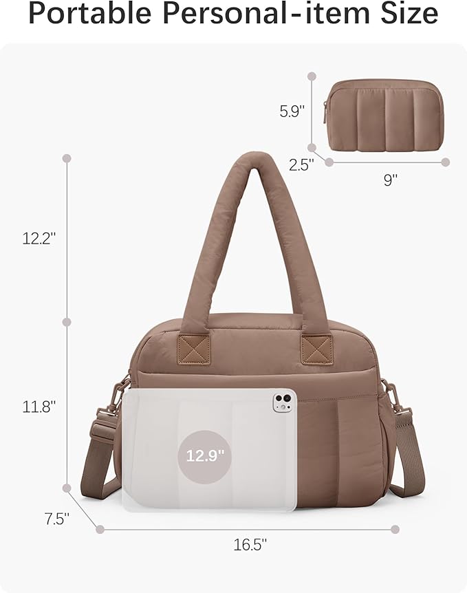 oscaurt Gym Bag for Women Lightweight Duffle Bag for Travel with Toiletry Pouch Water Resistant Carry On Weekender Overnight Duffel