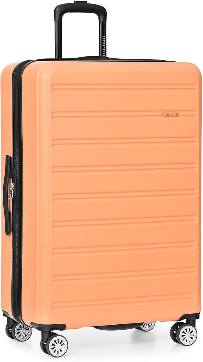 Travel Select Snowcreek Hardside Expandable Spinner Luggage, Tangerine, 30-Inch Checked Only