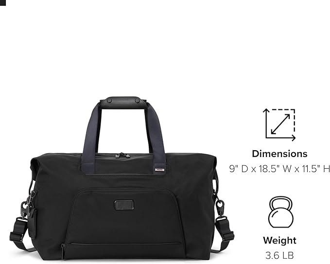TUMI - Alpha Double Expansion Duffel - Business & Weekend Travel Duffel Bag - Designed for Durability & Functionality