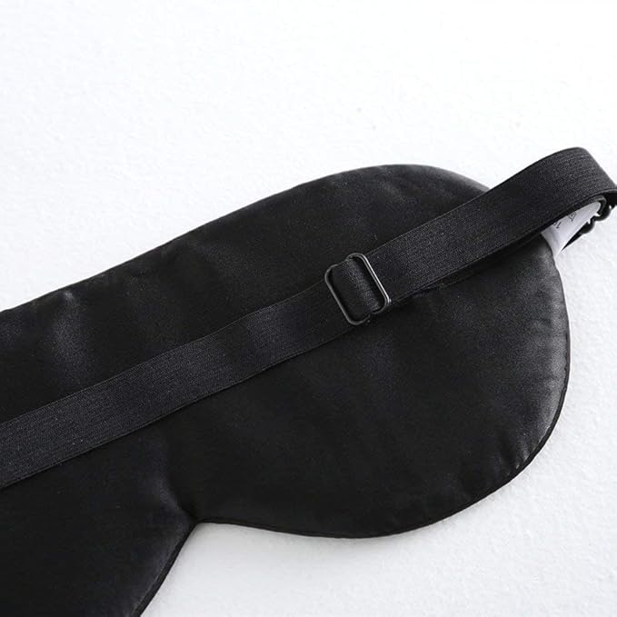Tim & Tina Silk Sleep Mask for Women Men Comfortable Blindfold Eye Mask with Adjustable Strap for Travel Yoga Nap Shift Work (Colorful Flowers)