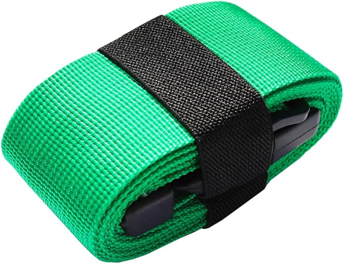Luggage Straps for Suitcases TSA Approved-2 Pack Bright Personalized Luggage Belt Strap for Suitcase/Carry On Bag Luggage Accessories for Travel (Neon Green)