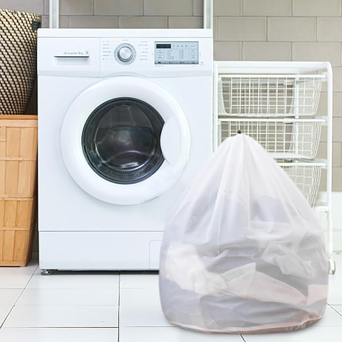 Extra Large Mesh Laundry Bags Washing Bag 6Pack Delicates Bag and Zipper Laundry Bag Jumbo for Washing Machine Large Mesh Bags for Blankets, Bedding, Coats, Toys (6PCS-XXXL)
