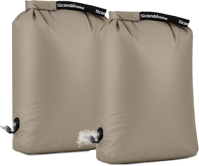 Travel Laundry Bag, Pump Free Vacuum Storage Bag Reusable Compression Dirty Clothes Travel Bag (2 Pcs)(Grey, Large+Large)
