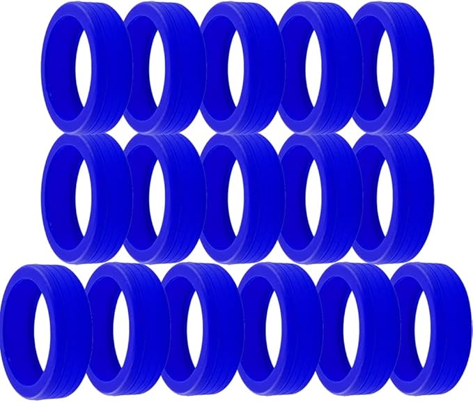 16 Pcs Luggage Wheel Covers Silicone Luggage Wheel Protector Suitcase Wheel Covers for Luggage Wheels Replacement Office Chair Caster (A_BLU)