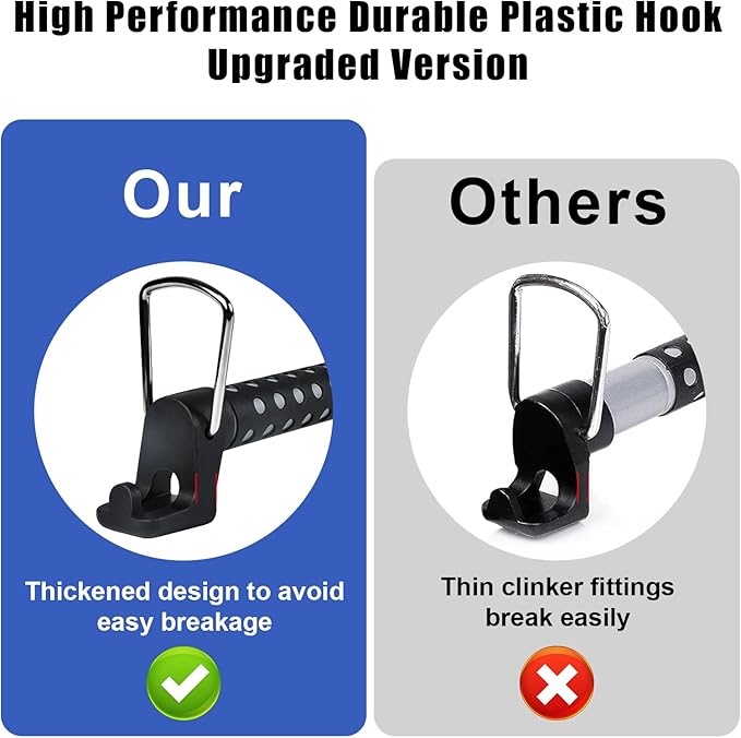 Beinhome Rubber Car Clothes Hanger Bar, Expandable Heavy Duty Car Clothes Rack- Adjustable 35 to 63 inches, Suitable for Sedans, SUV, Truck, Most Vehicles, Black