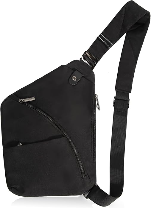 OSOCE Crossbody Sling Bag, Water-Resistant Anti Theft Chest Pack, Minimalist Commuter Daypack for Travel Hiking Work