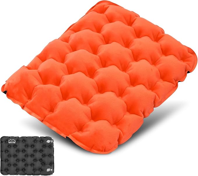 ONTYZZ Inflatable Seat Cushion Lightweight Airplane Seat Cushion Stadium Seat Travel Cushion for Climbing Hiking Office Airplane