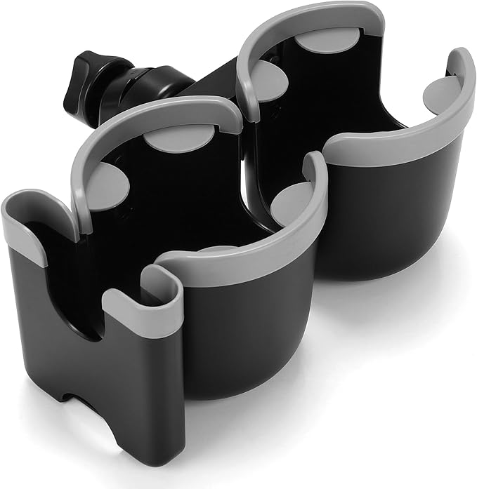 Accmor Stroller Cup Holder with Phone Holder, Bike Cup Holder, Universal Cup Holder for Uppababy Nuna Doona Strollers, 2-in-1 Cup Phone Holder for Stroller Bike Wheelchair Walker Accessory