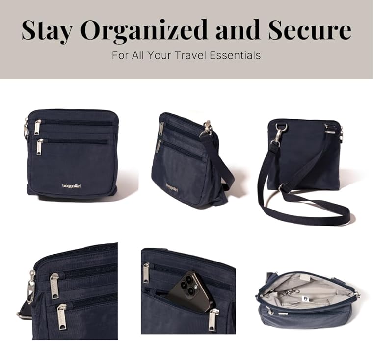 Baggallini womens Securtex Anti-theft Crossbody