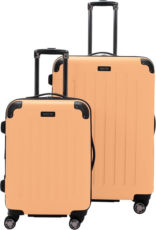 Kenneth Cole REACTION Renegade Luggage Expandable 8-Wheel Spinner Lightweight Hardside Suitcase, Dreamsicle, 2-Piece Set (20"/28")