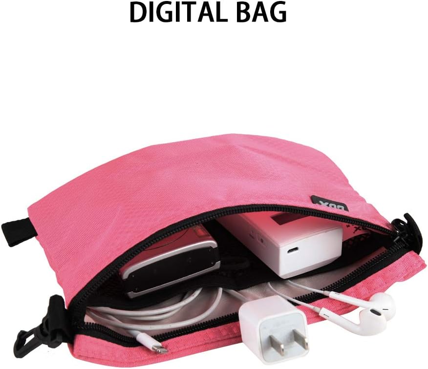 GOX Small Toiletry Bag for Men Bulk Cosmetic Bag Dopp Kit Carry On Zipper Pouch Organization Nylon Small Packing Sack Water Repellent