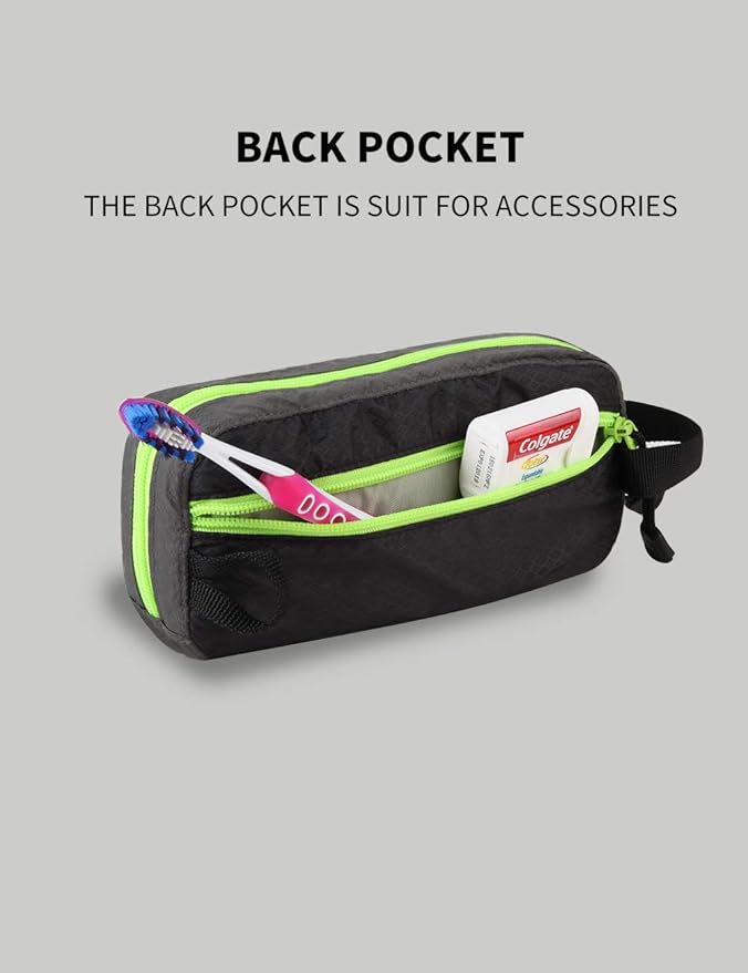 GOX Travel Small Toiletry Bag for Men Nylon Dopp Kit Medicine Bag Travel Organizer Pouch Shave Kits for Teens Toiletry Essentials Bathroom Compact (Black, 7.9 * 3.7 * 2 Inches)