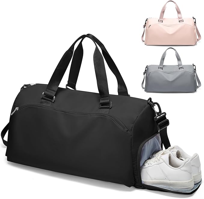 Gym Bag Womens,Travel Duffel Carry on Bag Sport Tote Bag Weekend Overnight Bag