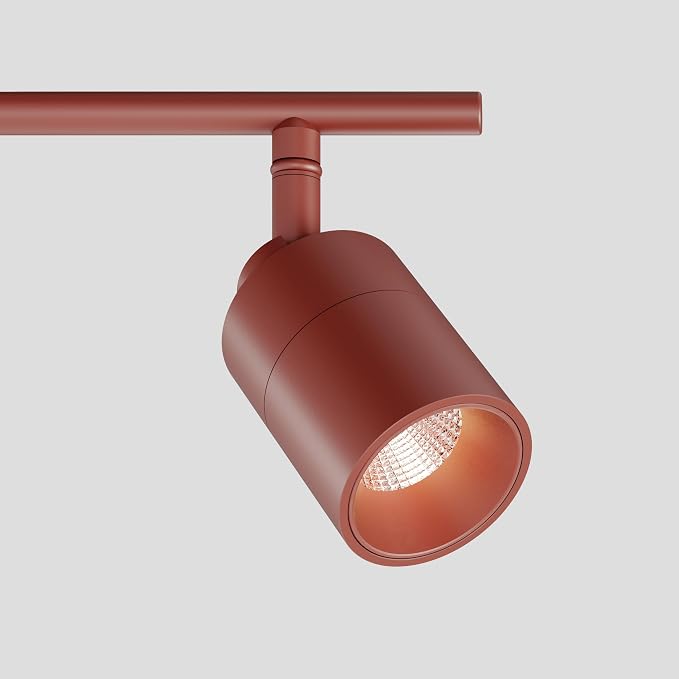 Shura Burnt Sienna 4-Light Track Light with Rotatable Heads, Integrated LED Bulbs, 3 ft. Track Lighting Kit, 3000k, 2240 Lumens