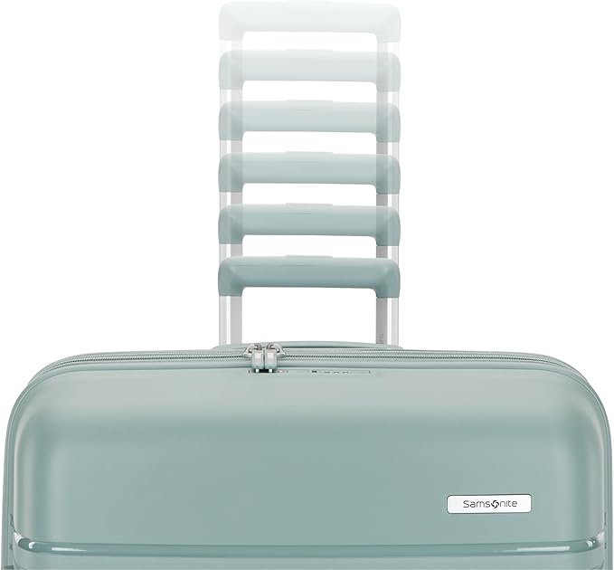 Samsonite Elevation Plus - Large Hardside Luggage - Scratch Resistant Polypropylene Shell, RightHeight™ Adjustable Handle, Integrated AirTag Holder, TSA Lock, WetPak™ Compartment - Cypress Green