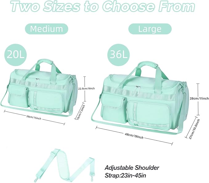 MAXTOP Gym Bag for Women Men Travel Duffle Bag Large Capacity Carry On Weekender Overnight Bag With Shoe Compartment Gym Tote Dry Wet Separation Duffel Bag for Travel
