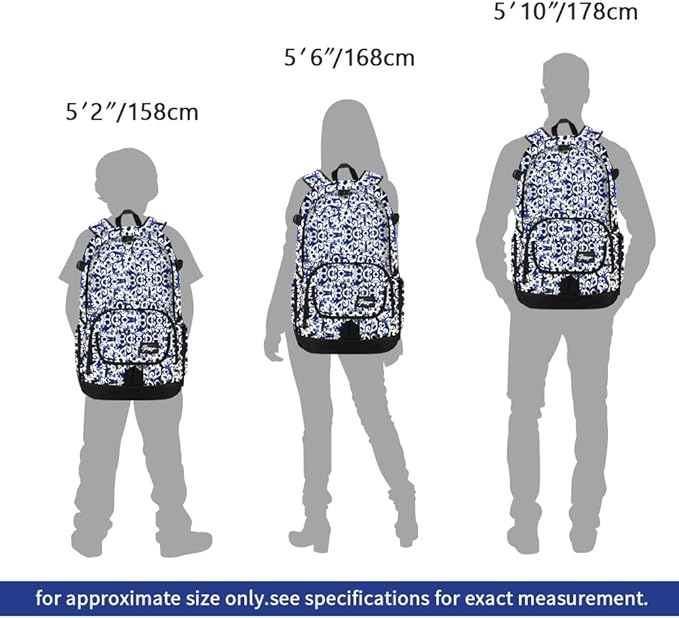 rickyh style School Backpack Travel Bag for Men & Women Lightweight College Back Pack with Laptop Compartmen