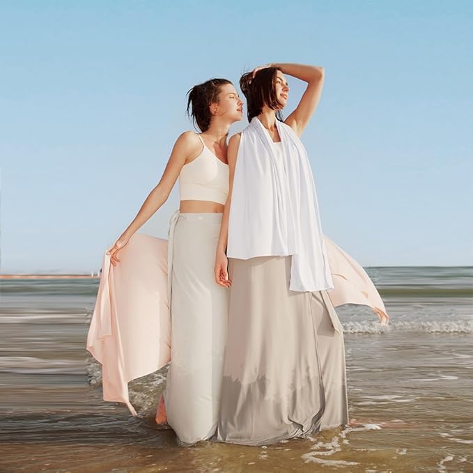 Sun Shawl UV Sun Protection UPF 50+ Beach Travel Scarf Wrap Summer Swimsuit Cover Up Cooling Blanket