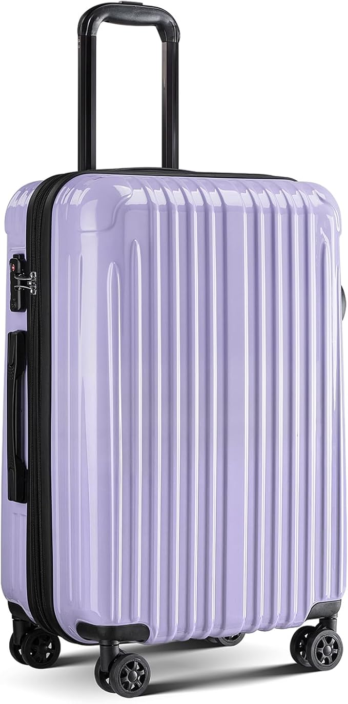 Carry on 20inch Luggage with Spinner Wheels, Lightweight PC+ABS Hard Shell Suitcases, Expandbale Storage & TSA Aprovel Lock