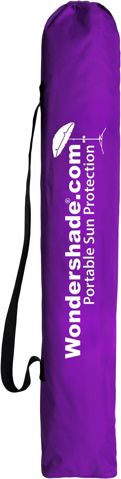 Wondershade Ultimate Portable Sun Shade Umbrella – Lightweight Adjustable Outdoor Patio & Beach Umbrella with Tripod Base (Purple)