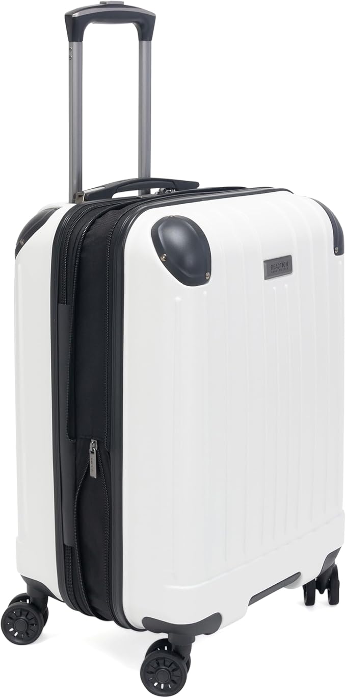 Kenneth Cole Reaction Flying Axis 20" Hardside Expandable 8-Wheel Spinner Carry-On Suitcase, Coconut White