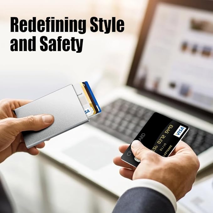 FurArt Slim Minimalist Wallet, Front Pocket Wallets, RFID Blocking, Credit Card Holder for Men
