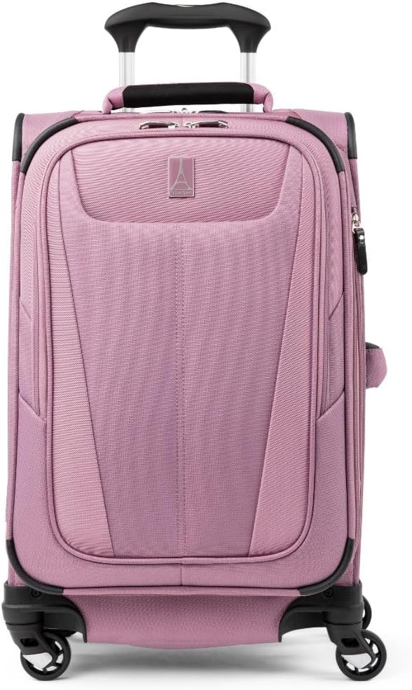 Travelpro Maxlite 5 Softside Expandable Luggage with 4 Spinner Wheels, Lightweight Suitcase, Men and Women, Orchid Pink Purple, Carry-on 21-Inch