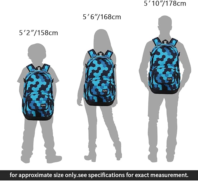 rickyh style School Backpack Travel Bag for Men & Women Lightweight College Back Pack with Laptop Compartmen